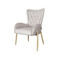 Scandinavian Wingback Metal Dining Arm Chair Kitchen Gold Dining Arm Chair Clearhalo ' kitchen&dining_furn' 'Dining Chairs' 'Dining Tables & Seating' 'dining_chair' 'Furniture' 'furniture_dining_chair' 'Kitchen & Dining Furniture' 'kitchen' 3454853