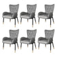 Scandinavian Wingback Metal Dining Arm Chair Kitchen Gold Dining Arm Chair Black Gray Set of 6 Clearhalo ' kitchen&dining_furn' 'Dining Chairs' 'Dining Tables & Seating' 'dining_chair' 'Furniture' 'furniture_dining_chair' 'Kitchen & Dining Furniture' 'kitchen' 3454860