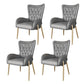 Scandinavian Wingback Metal Dining Arm Chair Kitchen Gold Dining Arm Chair Brass Gold Gray Set of 4 Clearhalo ' kitchen&dining_furn' 'Dining Chairs' 'Dining Tables & Seating' 'dining_chair' 'Furniture' 'furniture_dining_chair' 'Kitchen & Dining Furniture' 'kitchen' 3454862