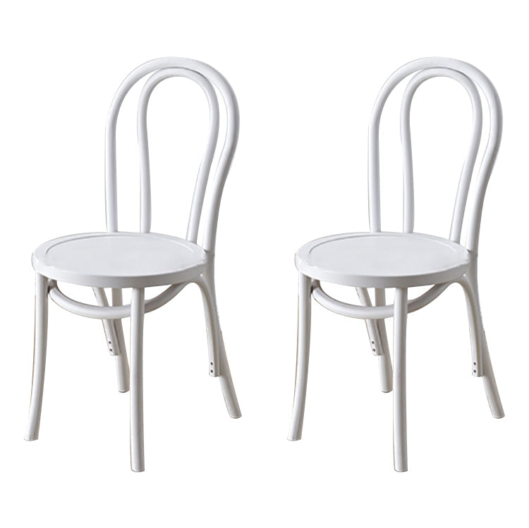 Modern Kitchen Dining Room Birch Wood Chair Windsor Back Side Chairs Set White White Set of 2 Clearhalo ' kitchen&dining_furn' 'Dining Chairs' 'Dining Tables & Seating' 'dining_chair' 'Furniture' 'furniture_dining_chair' 'Kitchen & Dining Furniture' 'kitchen' 3454930