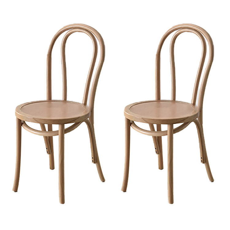 Modern Kitchen Dining Room Birch Wood Chair Windsor Back Side Chairs Set Wood Natural Set of 2 Clearhalo ' kitchen&dining_furn' 'Dining Chairs' 'Dining Tables & Seating' 'dining_chair' 'Furniture' 'furniture_dining_chair' 'Kitchen & Dining Furniture' 'kitchen' 3454938