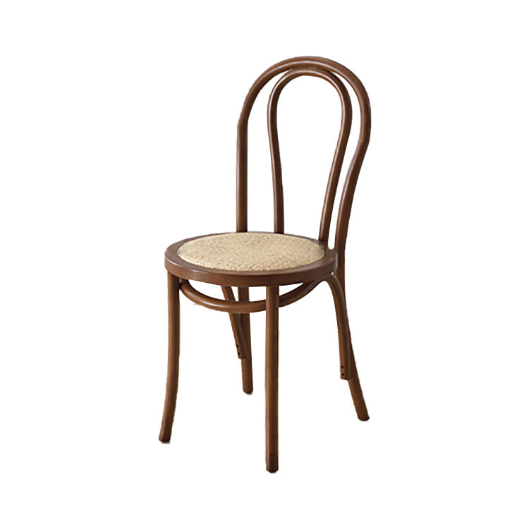 Modern Kitchen Dining Room Birch Wood Chair Windsor Back Side Chairs Set Walnut Beige 1 Piece Clearhalo ' kitchen&dining_furn' 'Dining Chairs' 'Dining Tables & Seating' 'dining_chair' 'Furniture' 'furniture_dining_chair' 'Kitchen & Dining Furniture' 'kitchen' 3454950