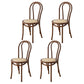 Modern Kitchen Dining Room Birch Wood Chair Windsor Back Side Chairs Set Walnut Beige Set of 4 Clearhalo ' kitchen&dining_furn' 'Dining Chairs' 'Dining Tables & Seating' 'dining_chair' 'Furniture' 'furniture_dining_chair' 'Kitchen & Dining Furniture' 'kitchen' 3454961