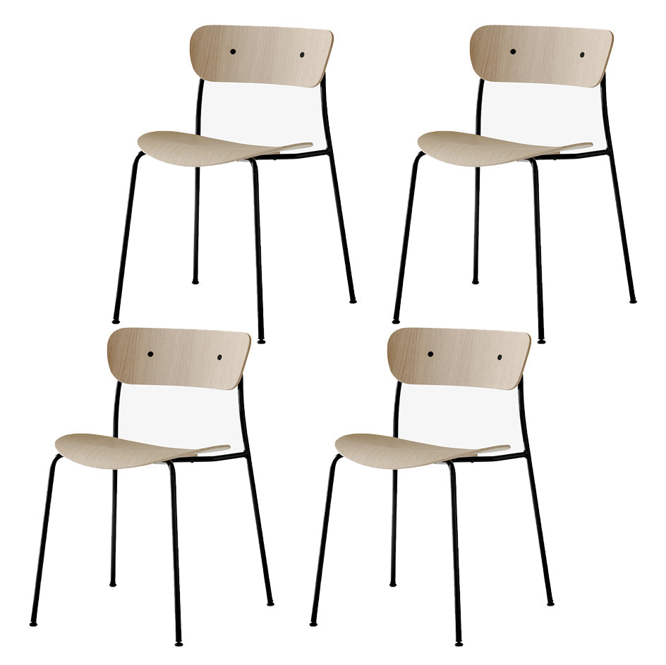 Minimalist Wood Side Dining Chairs Open Back Dining Side Chair for Home Natural Set of 4 Clearhalo ' kitchen&dining_furn' 'Dining Chairs' 'Dining Tables & Seating' 'dining_chair' 'Furniture' 'furniture_dining_chair' 'Kitchen & Dining Furniture' 'kitchen' 3454975