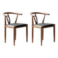 Nordic Style Metal Dining Arm Chair PU Leather Dining Chairs for Home Use Black Walnut Set of 2 Clearhalo ' kitchen&dining_furn' 'Dining Chairs' 'Dining Tables & Seating' 'dining_chair' 'Furniture' 'furniture_dining_chair' 'Kitchen & Dining Furniture' 'kitchen' 3454985