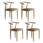 Nordic Style Metal Dining Arm Chair PU Leather Dining Chairs for Home Use Coffee Natural Wood Set of 4 Clearhalo ' kitchen&dining_furn' 'Dining Chairs' 'Dining Tables & Seating' 'dining_chair' 'Furniture' 'furniture_dining_chair' 'Kitchen & Dining Furniture' 'kitchen' 3455009