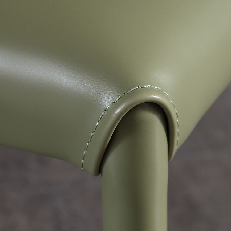 Contemporary Wingback Kitchen Dining Side Chair Metal Dining Side Chair Clearhalo ' kitchen&dining_furn' 'Dining Chairs' 'Dining Tables & Seating' 'dining_chair' 'Furniture' 'furniture_dining_chair' 'Kitchen & Dining Furniture' 'kitchen' 3455025