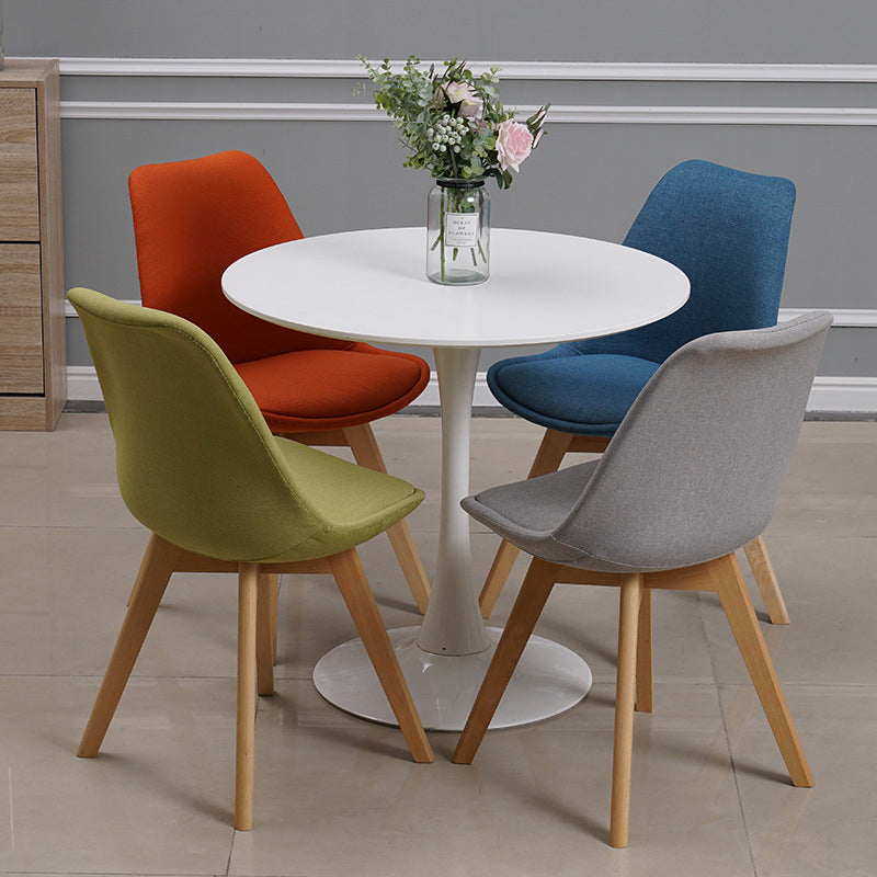 Wood Scandinavian Brasserie Side Chair 17'' Wide Parsons Dining Chairs Clearhalo ' kitchen&dining_furn' 'Dining Chairs' 'Dining Tables & Seating' 'dining_chair' 'Furniture' 'furniture_dining_chair' 'Kitchen & Dining Furniture' 'kitchen' 3455032