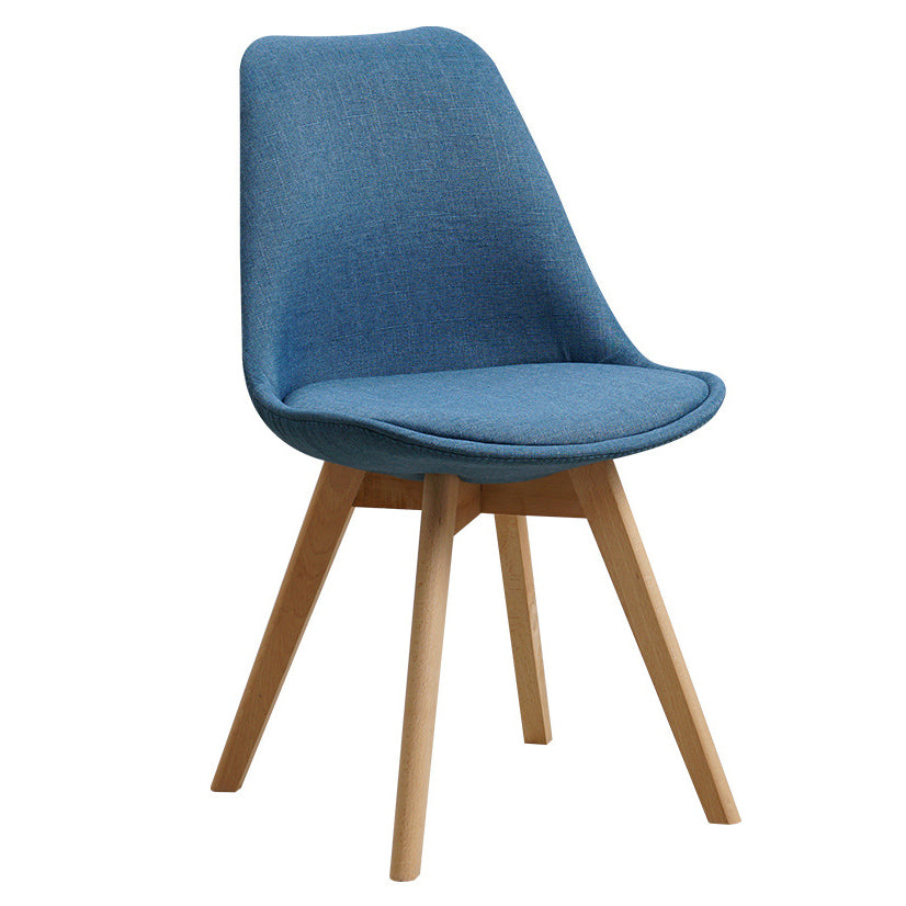 Wood Scandinavian Brasserie Side Chair 17'' Wide Parsons Dining Chairs Clearhalo ' kitchen&dining_furn' 'Dining Chairs' 'Dining Tables & Seating' 'dining_chair' 'Furniture' 'furniture_dining_chair' 'Kitchen & Dining Furniture' 'kitchen' 3455041