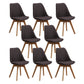 Wood Scandinavian Brasserie Side Chair 17'' Wide Parsons Dining Chairs Coffee Set of 8 Clearhalo ' kitchen&dining_furn' 'Dining Chairs' 'Dining Tables & Seating' 'dining_chair' 'Furniture' 'furniture_dining_chair' 'Kitchen & Dining Furniture' 'kitchen' 3455043