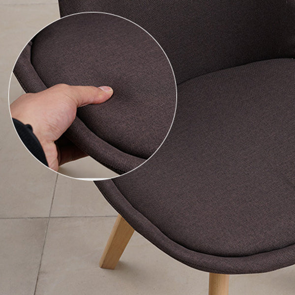 Wood Scandinavian Brasserie Side Chair 17'' Wide Parsons Dining Chairs Clearhalo ' kitchen&dining_furn' 'Dining Chairs' 'Dining Tables & Seating' 'dining_chair' 'Furniture' 'furniture_dining_chair' 'Kitchen & Dining Furniture' 'kitchen' 3455045