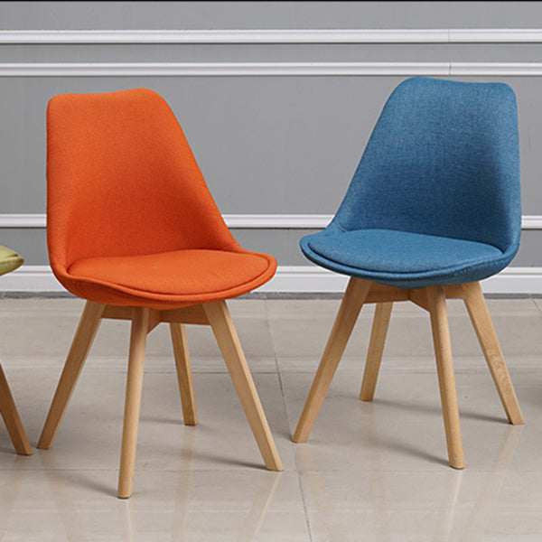 Wood Scandinavian Brasserie Side Chair 17'' Wide Parsons Dining Chairs Clearhalo ' kitchen&dining_furn' 'Dining Chairs' 'Dining Tables & Seating' 'dining_chair' 'Furniture' 'furniture_dining_chair' 'Kitchen & Dining Furniture' 'kitchen' 3455053