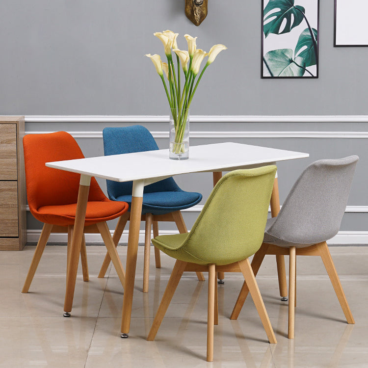 Wood Scandinavian Brasserie Side Chair 17'' Wide Parsons Dining Chairs Clearhalo ' kitchen&dining_furn' 'Dining Chairs' 'Dining Tables & Seating' 'dining_chair' 'Furniture' 'furniture_dining_chair' 'Kitchen & Dining Furniture' 'kitchen' 3455054