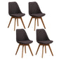 Wood Scandinavian Brasserie Side Chair 17'' Wide Parsons Dining Chairs Coffee Set of 4 Clearhalo ' kitchen&dining_furn' 'Dining Chairs' 'Dining Tables & Seating' 'dining_chair' 'Furniture' 'furniture_dining_chair' 'Kitchen & Dining Furniture' 'kitchen' 3455056