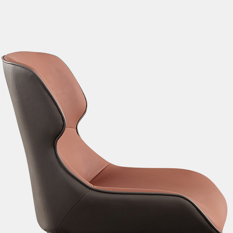 Contemporary Metal Armless Dining Chairs Wingback Side Chair for Home Use Clearhalo ' kitchen&dining_furn' 'Dining Chairs' 'Dining Tables & Seating' 'dining_chair' 'Furniture' 'furniture_dining_chair' 'Kitchen & Dining Furniture' 'kitchen' 3455087