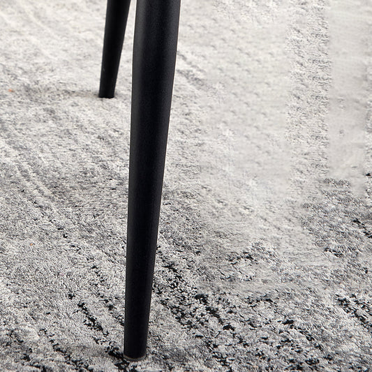 Contemporary Metal Armless Dining Chairs Wingback Side Chair for Home Use Clearhalo ' kitchen&dining_furn' 'Dining Chairs' 'Dining Tables & Seating' 'dining_chair' 'Furniture' 'furniture_dining_chair' 'Kitchen & Dining Furniture' 'kitchen' 3455089