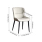 Contemporary Metal Armless Dining Chairs Wingback Side Chair for Home Use Clearhalo ' kitchen&dining_furn' 'Dining Chairs' 'Dining Tables & Seating' 'dining_chair' 'Furniture' 'furniture_dining_chair' 'Kitchen & Dining Furniture' 'kitchen' 3455090