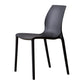 Contemporary Plastic Dining Side Chair Stackable Side Chair Set for Dining Room Black 1 Piece Clearhalo ' kitchen&dining_furn' 'Dining Chairs' 'Dining Tables & Seating' 'dining_chair' 'Furniture' 'furniture_dining_chair' 'Kitchen & Dining Furniture' 'kitchen' 3455092