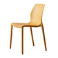 Contemporary Plastic Dining Side Chair Stackable Side Chair Set for Dining Room Yellow 1 Piece Clearhalo ' kitchen&dining_furn' 'Dining Chairs' 'Dining Tables & Seating' 'dining_chair' 'Furniture' 'furniture_dining_chair' 'Kitchen & Dining Furniture' 'kitchen' 3455099