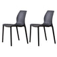 Contemporary Plastic Dining Side Chair Stackable Side Chair Set for Dining Room Black Set of 2 Clearhalo ' kitchen&dining_furn' 'Dining Chairs' 'Dining Tables & Seating' 'dining_chair' 'Furniture' 'furniture_dining_chair' 'Kitchen & Dining Furniture' 'kitchen' 3455105