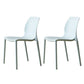 Contemporary Plastic Dining Side Chair Stackable Side Chair Set for Dining Room Blue Set of 2 Clearhalo ' kitchen&dining_furn' 'Dining Chairs' 'Dining Tables & Seating' 'dining_chair' 'Furniture' 'furniture_dining_chair' 'Kitchen & Dining Furniture' 'kitchen' 3455119