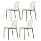 Contemporary Plastic Dining Side Chair Stackable Side Chair Set for Dining Room Green Set of 4 Clearhalo ' kitchen&dining_furn' 'Dining Chairs' 'Dining Tables & Seating' 'dining_chair' 'Furniture' 'furniture_dining_chair' 'Kitchen & Dining Furniture' 'kitchen' 3455122