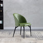 Metal Base Indoor Chair 20'' Wide Parsons Leather Chair for Restaurant Blackish Green 1 Piece Clearhalo ' kitchen&dining_furn' 'Dining Chairs' 'Dining Tables & Seating' 'dining_chair' 'Furniture' 'furniture_dining_chair' 'Kitchen & Dining Furniture' 'kitchen' 3455126
