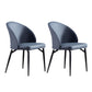 Metal Base Indoor Chair 20'' Wide Parsons Leather Chair for Restaurant Royal Blue Set of 2 Clearhalo ' kitchen&dining_furn' 'Dining Chairs' 'Dining Tables & Seating' 'dining_chair' 'Furniture' 'furniture_dining_chair' 'Kitchen & Dining Furniture' 'kitchen' 3455132