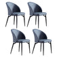 Metal Base Indoor Chair 20'' Wide Parsons Leather Chair for Restaurant Royal Blue Set of 4 Clearhalo ' kitchen&dining_furn' 'Dining Chairs' 'Dining Tables & Seating' 'dining_chair' 'Furniture' 'furniture_dining_chair' 'Kitchen & Dining Furniture' 'kitchen' 3455133