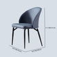Metal Base Indoor Chair 20'' Wide Parsons Leather Chair for Restaurant Clearhalo ' kitchen&dining_furn' 'Dining Chairs' 'Dining Tables & Seating' 'dining_chair' 'Furniture' 'furniture_dining_chair' 'Kitchen & Dining Furniture' 'kitchen' 3455142