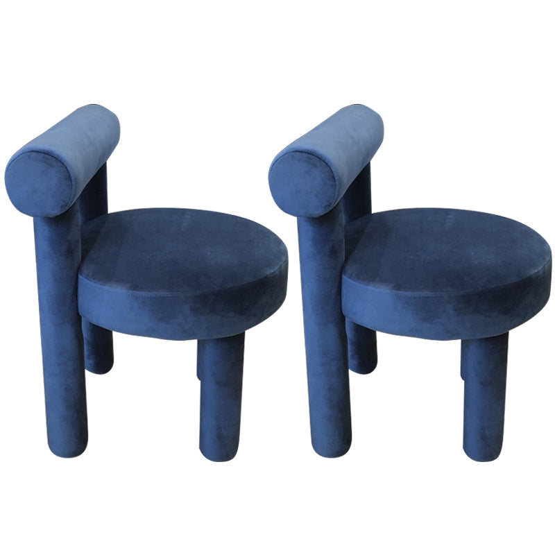 Contemporary Side Wood Dining Room Chair Open Back Dining Side Chair for Home Use Blue Set of 2 Clearhalo ' kitchen&dining_furn' 'Dining Chairs' 'Dining Tables & Seating' 'dining_chair' 'Furniture' 'furniture_dining_chair' 'Kitchen & Dining Furniture' 'kitchen' 3455144