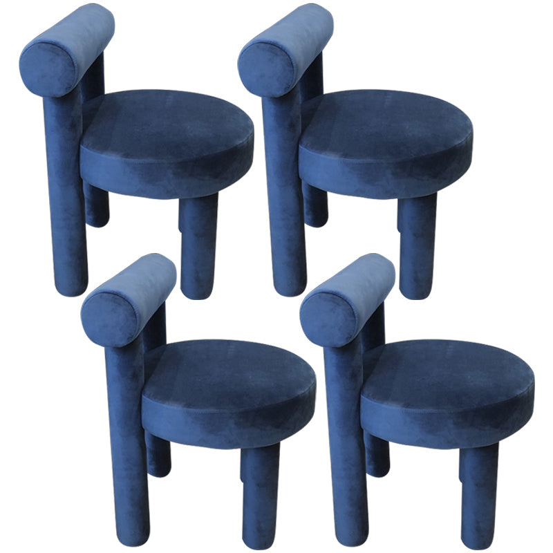 Contemporary Side Wood Dining Room Chair Open Back Dining Side Chair for Home Use Blue Set of 4 Clearhalo ' kitchen&dining_furn' 'Dining Chairs' 'Dining Tables & Seating' 'dining_chair' 'Furniture' 'furniture_dining_chair' 'Kitchen & Dining Furniture' 'kitchen' 3455145