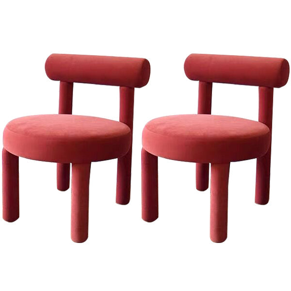 Contemporary Side Wood Dining Room Chair Open Back Dining Side Chair for Home Use Brick Red Set of 2 Clearhalo ' kitchen&dining_furn' 'Dining Chairs' 'Dining Tables & Seating' 'dining_chair' 'Furniture' 'furniture_dining_chair' 'Kitchen & Dining Furniture' 'kitchen' 3455154