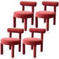 Contemporary Side Wood Dining Room Chair Open Back Dining Side Chair for Home Use Brick Red Set of 4 Clearhalo ' kitchen&dining_furn' 'Dining Chairs' 'Dining Tables & Seating' 'dining_chair' 'Furniture' 'furniture_dining_chair' 'Kitchen & Dining Furniture' 'kitchen' 3455155
