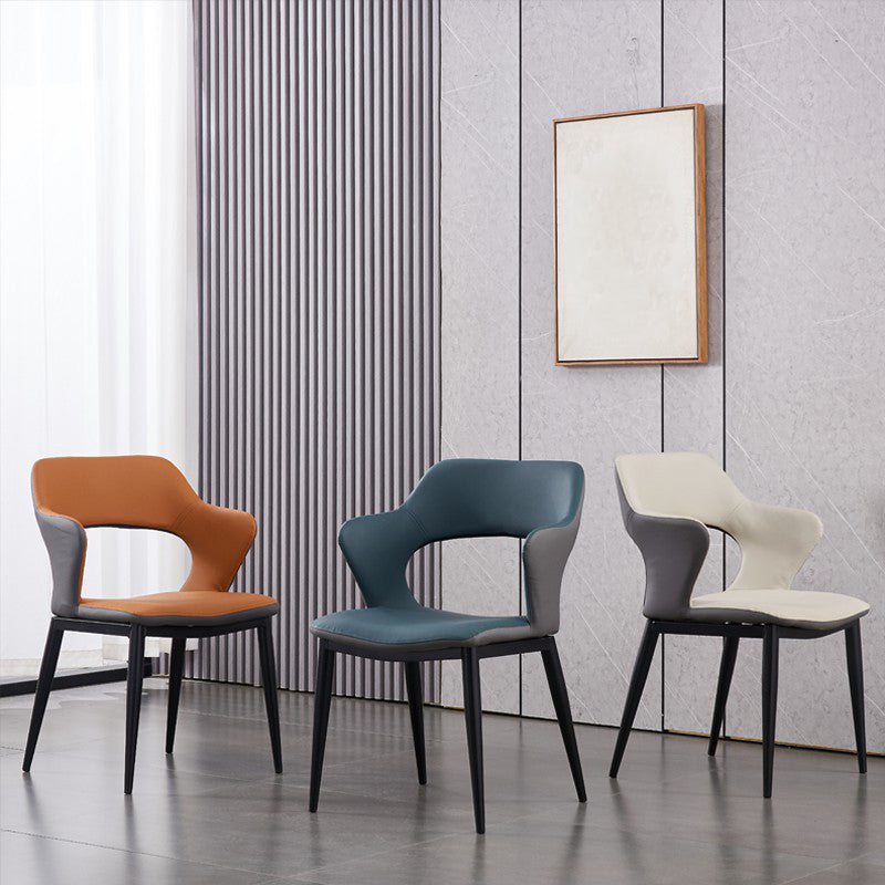 Contemporary Dining Chair Upholstered Open Back Dining Side Chair for Home Clearhalo ' kitchen&dining_furn' 'Dining Chairs' 'Dining Tables & Seating' 'dining_chair' 'Furniture' 'furniture_dining_chair' 'Kitchen & Dining Furniture' 'kitchen' 3455162