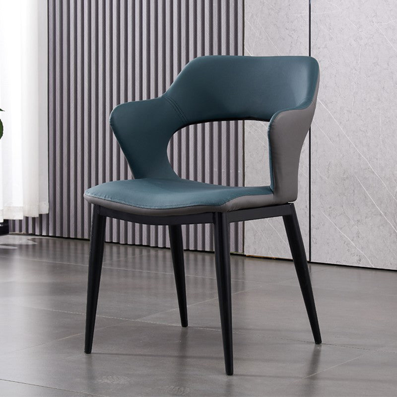 Contemporary Dining Chair Upholstered Open Back Dining Side Chair for Home Clearhalo ' kitchen&dining_furn' 'Dining Chairs' 'Dining Tables & Seating' 'dining_chair' 'Furniture' 'furniture_dining_chair' 'Kitchen & Dining Furniture' 'kitchen' 3455165