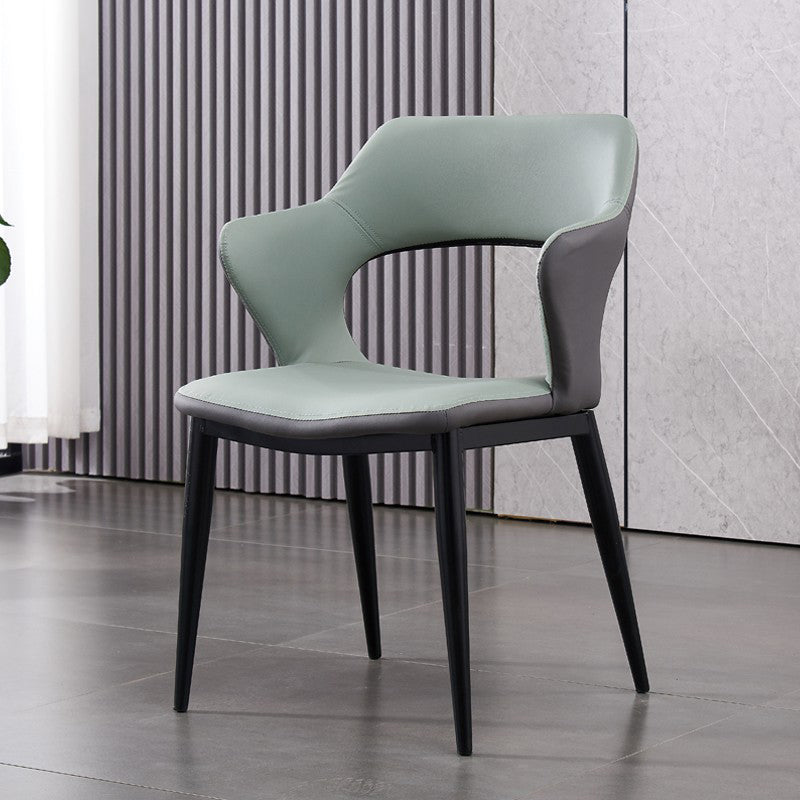 Contemporary Dining Chair Upholstered Open Back Dining Side Chair for Home Clearhalo ' kitchen&dining_furn' 'Dining Chairs' 'Dining Tables & Seating' 'dining_chair' 'Furniture' 'furniture_dining_chair' 'Kitchen & Dining Furniture' 'kitchen' 3455179