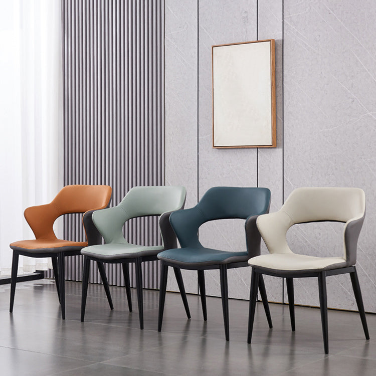 Contemporary Dining Chair Upholstered Open Back Dining Side Chair for Home Clearhalo ' kitchen&dining_furn' 'Dining Chairs' 'Dining Tables & Seating' 'dining_chair' 'Furniture' 'furniture_dining_chair' 'Kitchen & Dining Furniture' 'kitchen' 3455181