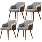 Contemporary Square Dining Side Chair Parsons Arm Chair for Kitchen with Wooden Legs Light Gray Set of 4 Clearhalo ' kitchen&dining_furn' 'Dining Chairs' 'Dining Tables & Seating' 'dining_chair' 'Furniture' 'furniture_dining_chair' 'Kitchen & Dining Furniture' 'kitchen' 3455201
