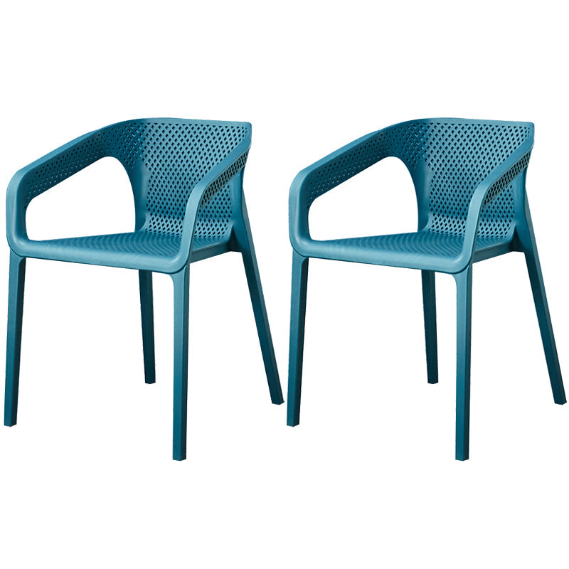 Glam Style 20'' Wide Plastic Side Chair Solid Back Chair with 4 Legs For Home Use Blackish Green Set of 2 Clearhalo ' kitchen&dining_furn' 'Dining Chairs' 'Dining Tables & Seating' 'dining_chair' 'Furniture' 'furniture_dining_chair' 'Kitchen & Dining Furniture' 'kitchen' 3455212