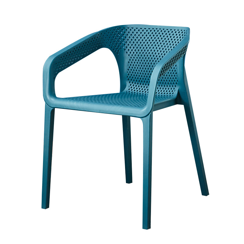 Glam Style 20'' Wide Plastic Side Chair Solid Back Chair with 4 Legs For Home Use Clearhalo ' kitchen&dining_furn' 'Dining Chairs' 'Dining Tables & Seating' 'dining_chair' 'Furniture' 'furniture_dining_chair' 'Kitchen & Dining Furniture' 'kitchen' 3455216
