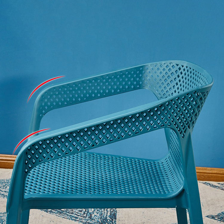 Glam Style 20'' Wide Plastic Side Chair Solid Back Chair with 4 Legs For Home Use Clearhalo ' kitchen&dining_furn' 'Dining Chairs' 'Dining Tables & Seating' 'dining_chair' 'Furniture' 'furniture_dining_chair' 'Kitchen & Dining Furniture' 'kitchen' 3455219