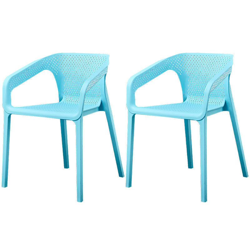 Glam Style 20'' Wide Plastic Side Chair Solid Back Chair with 4 Legs For Home Use Light Blue Set of 2 Clearhalo ' kitchen&dining_furn' 'Dining Chairs' 'Dining Tables & Seating' 'dining_chair' 'Furniture' 'furniture_dining_chair' 'Kitchen & Dining Furniture' 'kitchen' 3455220
