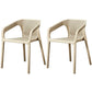 Glam Style 20'' Wide Plastic Side Chair Solid Back Chair with 4 Legs For Home Use Beige Set of 2 Clearhalo ' kitchen&dining_furn' 'Dining Chairs' 'Dining Tables & Seating' 'dining_chair' 'Furniture' 'furniture_dining_chair' 'Kitchen & Dining Furniture' 'kitchen' 3455229