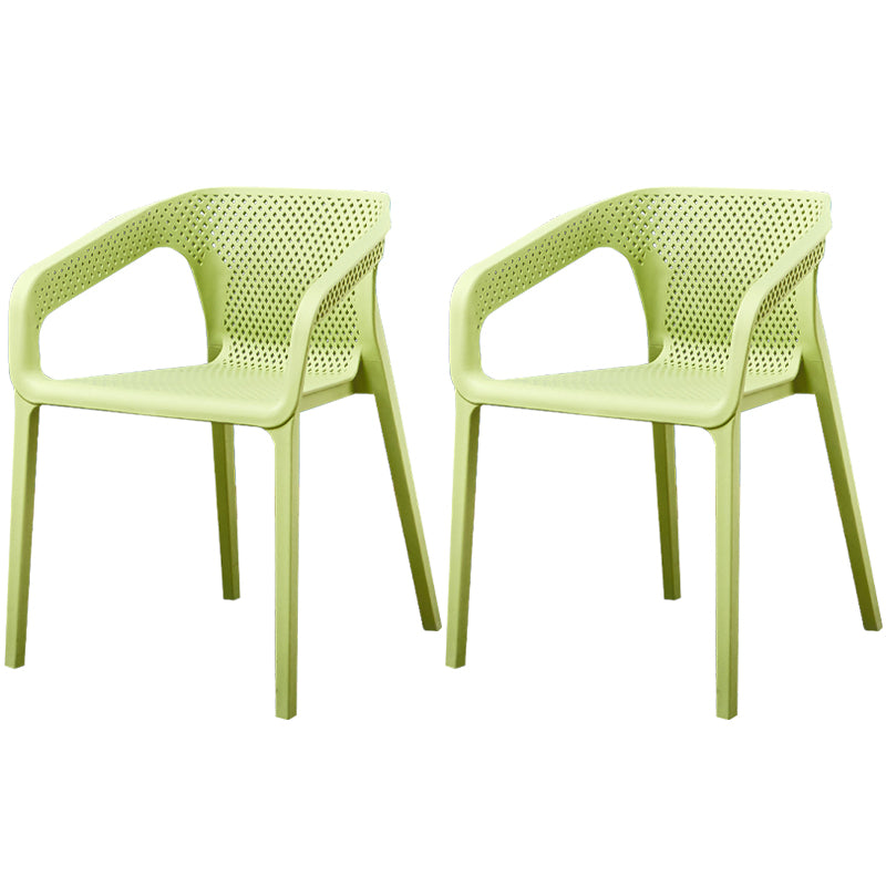 Glam Style 20'' Wide Plastic Side Chair Solid Back Chair with 4 Legs For Home Use Light Green Set of 2 Clearhalo ' kitchen&dining_furn' 'Dining Chairs' 'Dining Tables & Seating' 'dining_chair' 'Furniture' 'furniture_dining_chair' 'Kitchen & Dining Furniture' 'kitchen' 3455235