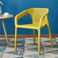 Glam Style 20'' Wide Plastic Side Chair Solid Back Chair with 4 Legs For Home Use Ginger 1 Piece Clearhalo ' kitchen&dining_furn' 'Dining Chairs' 'Dining Tables & Seating' 'dining_chair' 'Furniture' 'furniture_dining_chair' 'Kitchen & Dining Furniture' 'kitchen' 3455242