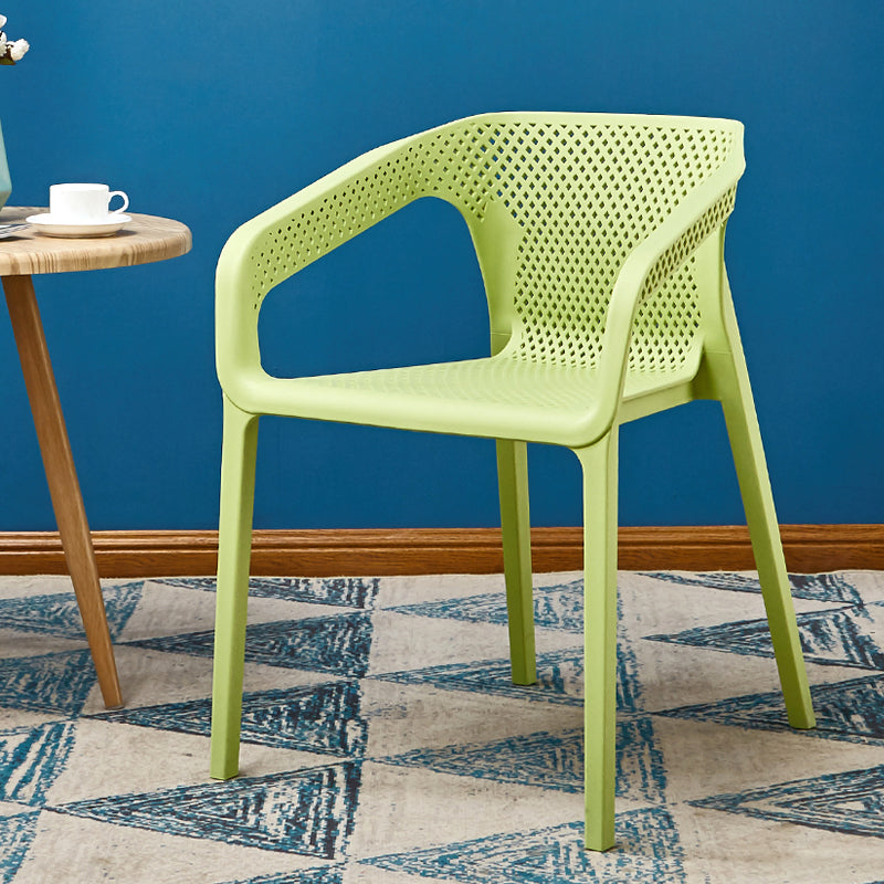 Glam Style 20'' Wide Plastic Side Chair Solid Back Chair with 4 Legs For Home Use Light Green 1 Piece Clearhalo ' kitchen&dining_furn' 'Dining Chairs' 'Dining Tables & Seating' 'dining_chair' 'Furniture' 'furniture_dining_chair' 'Kitchen & Dining Furniture' 'kitchen' 3455244