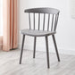 Modern Plastic Winsor Chair 30"H Acrylic Dining Chair for Restaurant Bedroom Grey 1 Piece Clearhalo ' kitchen&dining_furn' 'Dining Chairs' 'Dining Tables & Seating' 'dining_chair' 'Furniture' 'furniture_dining_chair' 'Kitchen & Dining Furniture' 'kitchen' 3455246