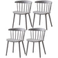 Modern Plastic Winsor Chair 30"H Acrylic Dining Chair for Restaurant Bedroom Grey Set of 4 Clearhalo ' kitchen&dining_furn' 'Dining Chairs' 'Dining Tables & Seating' 'dining_chair' 'Furniture' 'furniture_dining_chair' 'Kitchen & Dining Furniture' 'kitchen' 3455250