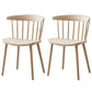 Modern Plastic Winsor Chair 30"H Acrylic Dining Chair for Restaurant Bedroom Khaki Set of 2 Clearhalo ' kitchen&dining_furn' 'Dining Chairs' 'Dining Tables & Seating' 'dining_chair' 'Furniture' 'furniture_dining_chair' 'Kitchen & Dining Furniture' 'kitchen' 3455278